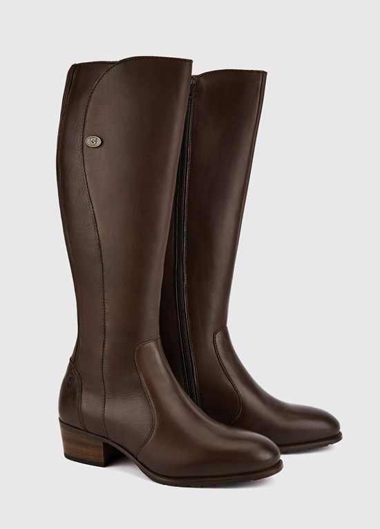 Bottes Hautes Dubarry Downpatrick Femme Chocolat | 478231IRB
