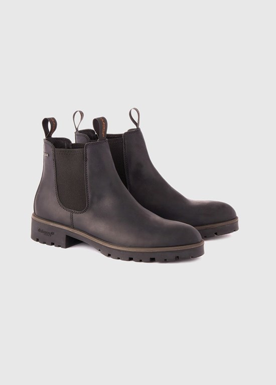Bottes Voile Dubarry Antrim Homme Noir | 453810OMZ