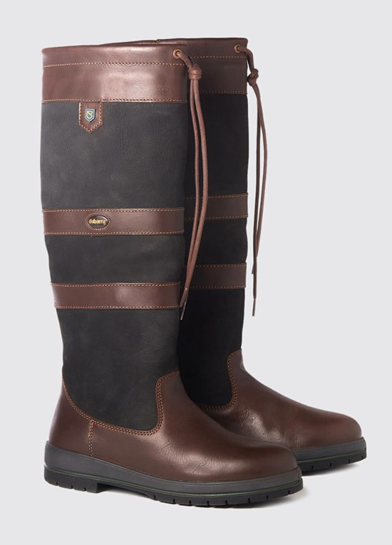 Bottes Voile Dubarry Galway SlimFit™ Femme Noir Marron | 761290AEM