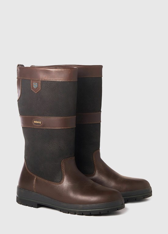 Bottes Voile Dubarry Kildare Femme Noir Marron | 510738SVZ
