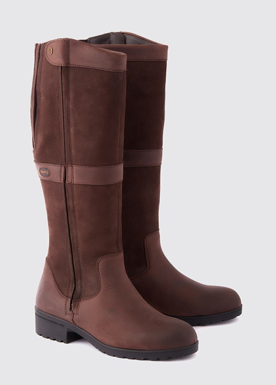 Bottes Voile Dubarry Sligo Femme Marron | 372540YFE