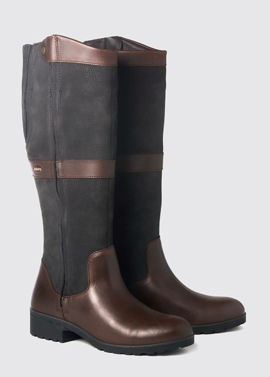 Bottes Voile Dubarry Sligo Femme Noir Marron | 586794YPO