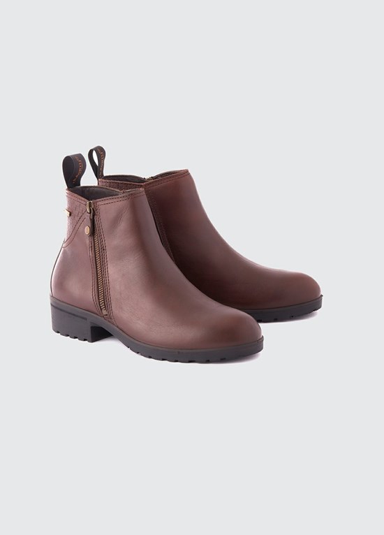 Bottines Dubarry Carlow Side Zip Femme Chocolat | 908654OGQ