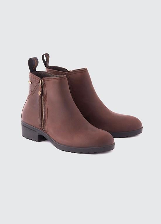 Bottines Dubarry Carlow Side Zip Femme Marron | 096475NJX