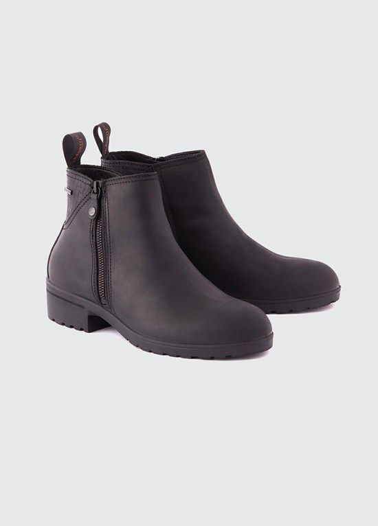 Bottines Dubarry Carlow Side Zip Femme Noir | 426709HNF