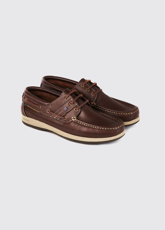 Chaussures Bateau Dubarry Atlantic Homme Marron | 721364WGJ
