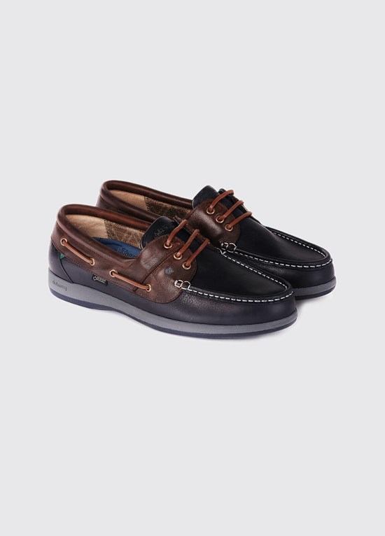 Chaussures Bateau Dubarry Mariner Moccasin Homme Bleu Marine Marron | 631508LZX