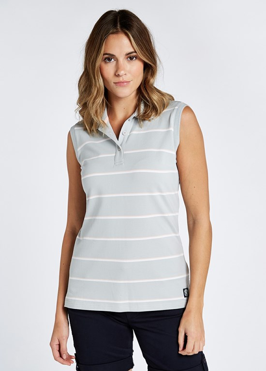 Hauts & Robe Dubarry Abbey Polo Femme Platine | 832701OXU