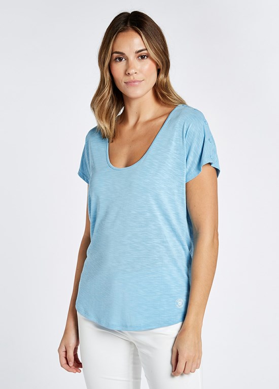Hauts & Robe Dubarry Castlecomer Tops Femme Bleu | 082435KHG