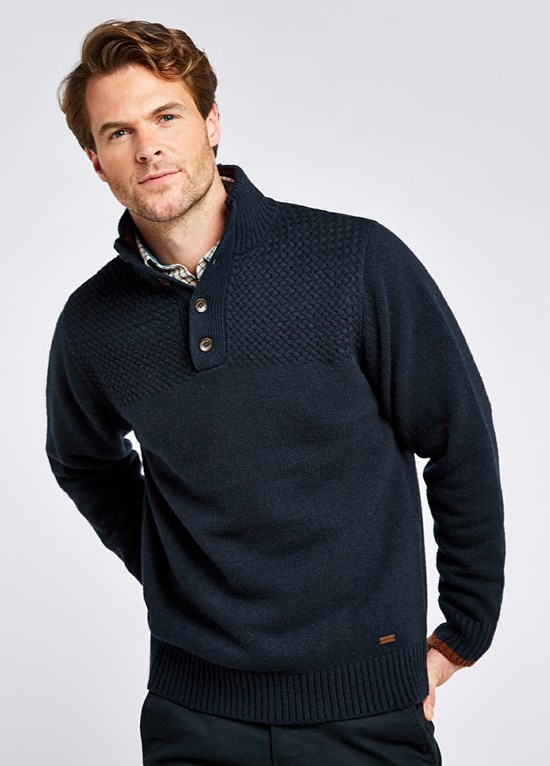 Knitwear Dubarry Roundwood Knitted Pull Homme Bleu Marine | 285601FXS