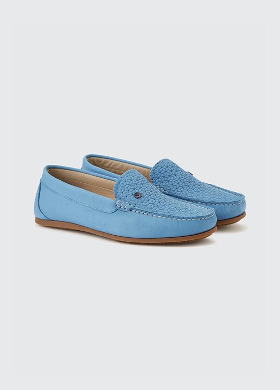 Loafers Dubarry Cannes Femme Bleu Blanche | 715348RIY