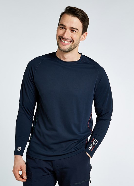Polos Dubarry Ancona Unisex Long-sleeved t-shirt Homme Bleu Marine | 016489JDR